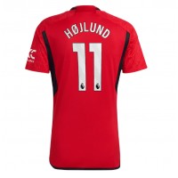 Fotbalové Dres Manchester United Rasmus Hojlund #11 Domácí 2023-24 Krátký Rukáv